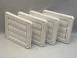 Lot Of Lambro 1475W White Plastic Louvered Vent 3 Inch Cover. Fixed Price $28.00.