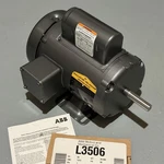 Baldor L3506 Electric Motor, 3/4HP, 3450 Rpm 115/230VAC, 56 Frame, New, Tested. Fixed Price $375.00.